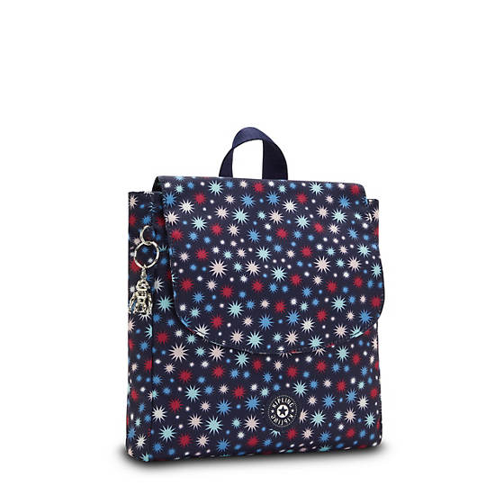 Kipling Dannie Printed Small Sırt Çantaları Mavi | TR 1668ZU